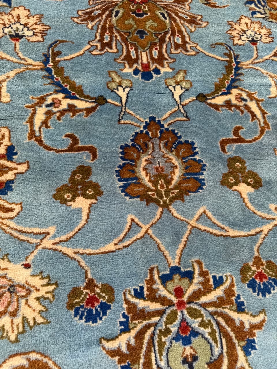 Dywan Keshan 245x93 cm, niebieski, wełna, Iran - 290614