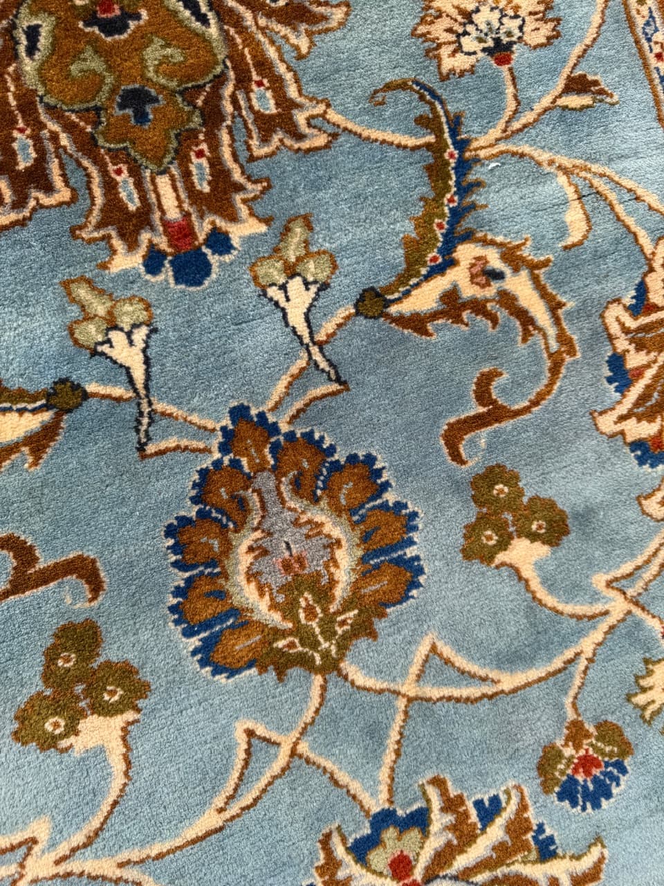 Dywan Keshan 245x93 cm, niebieski, wełna, Iran - 290616