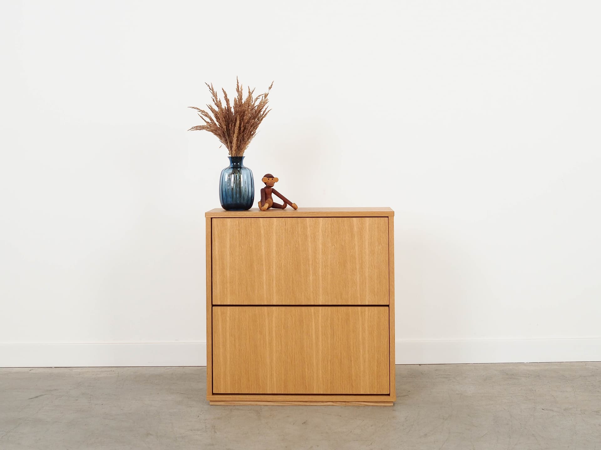 Szafka na buty, skandynawski design, dąb brązowy - 290662