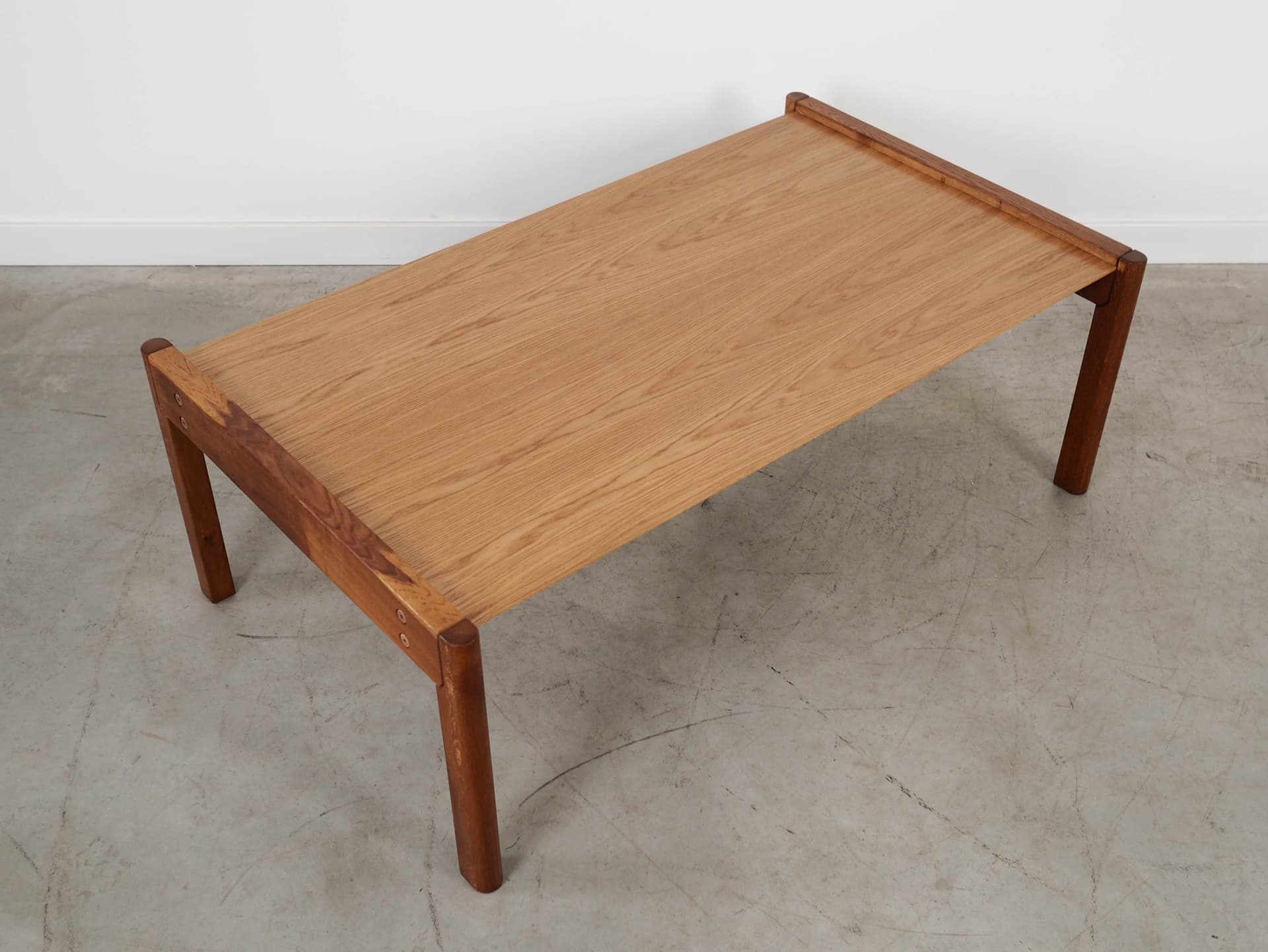 Coffee table, brown oak, Denmark, 1970s. - 290709