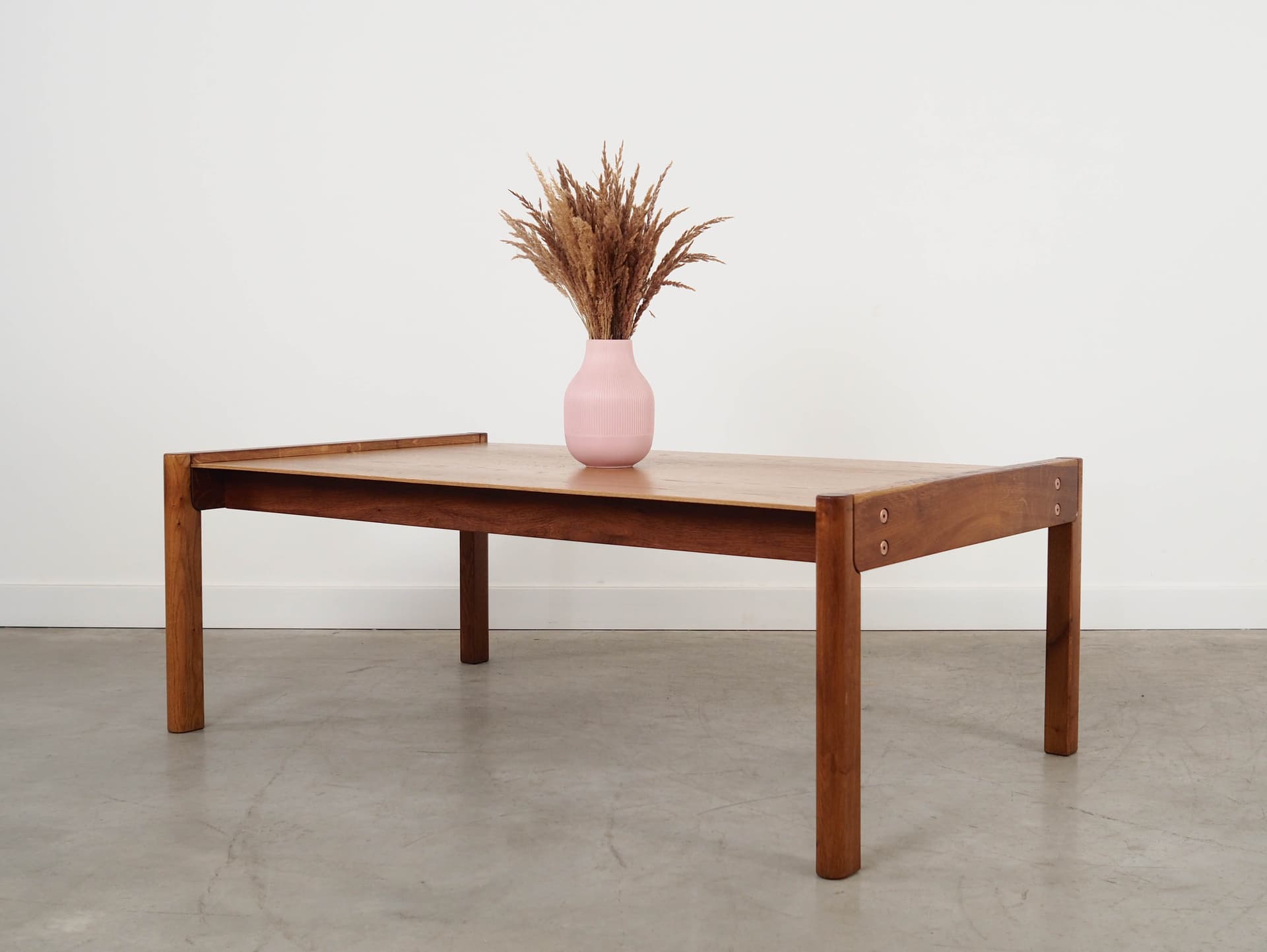 Coffee table, brown oak, Denmark, 1970s. - 290707