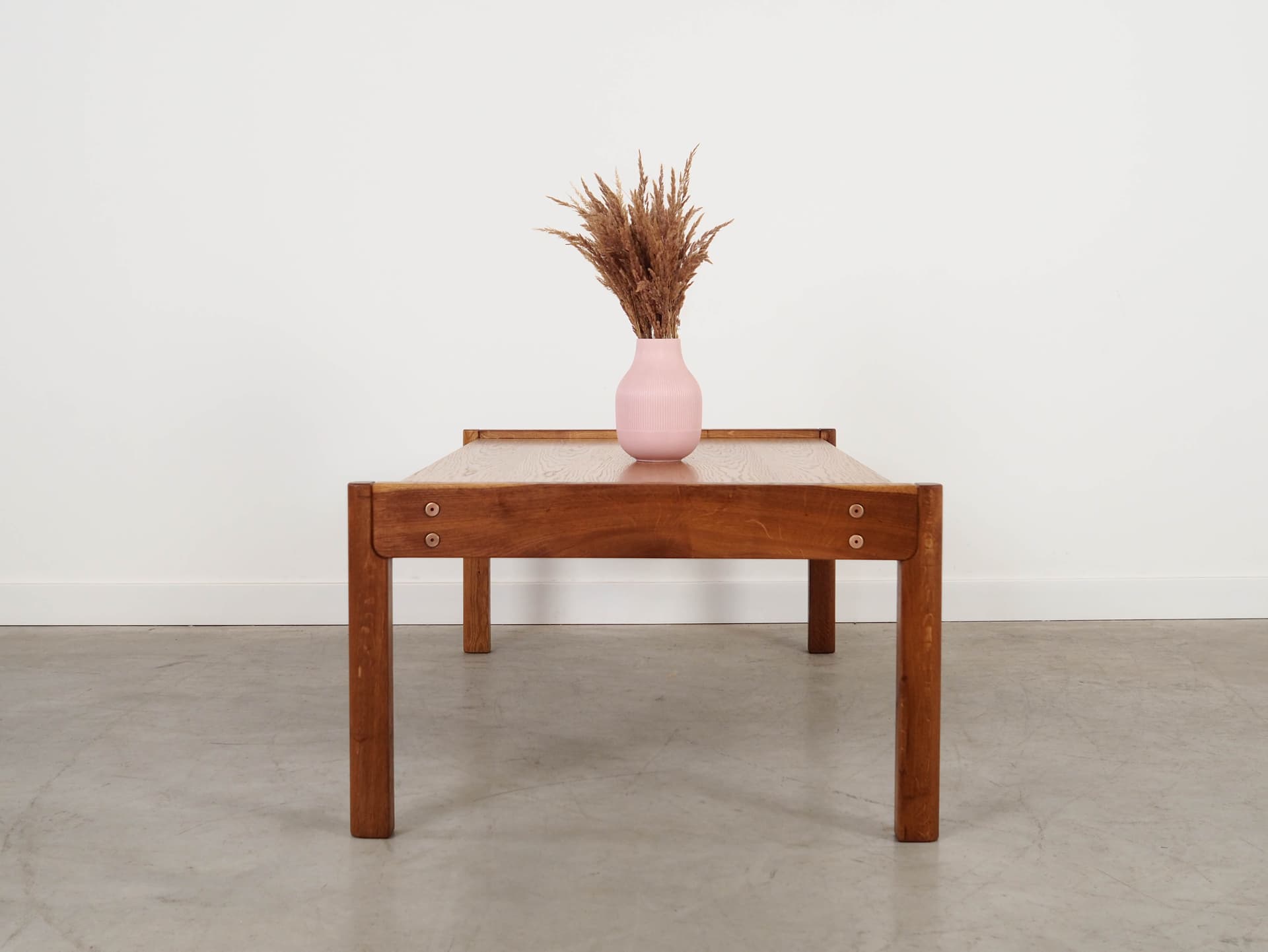 Coffee table, brown oak, Denmark, 1970s. - 290708