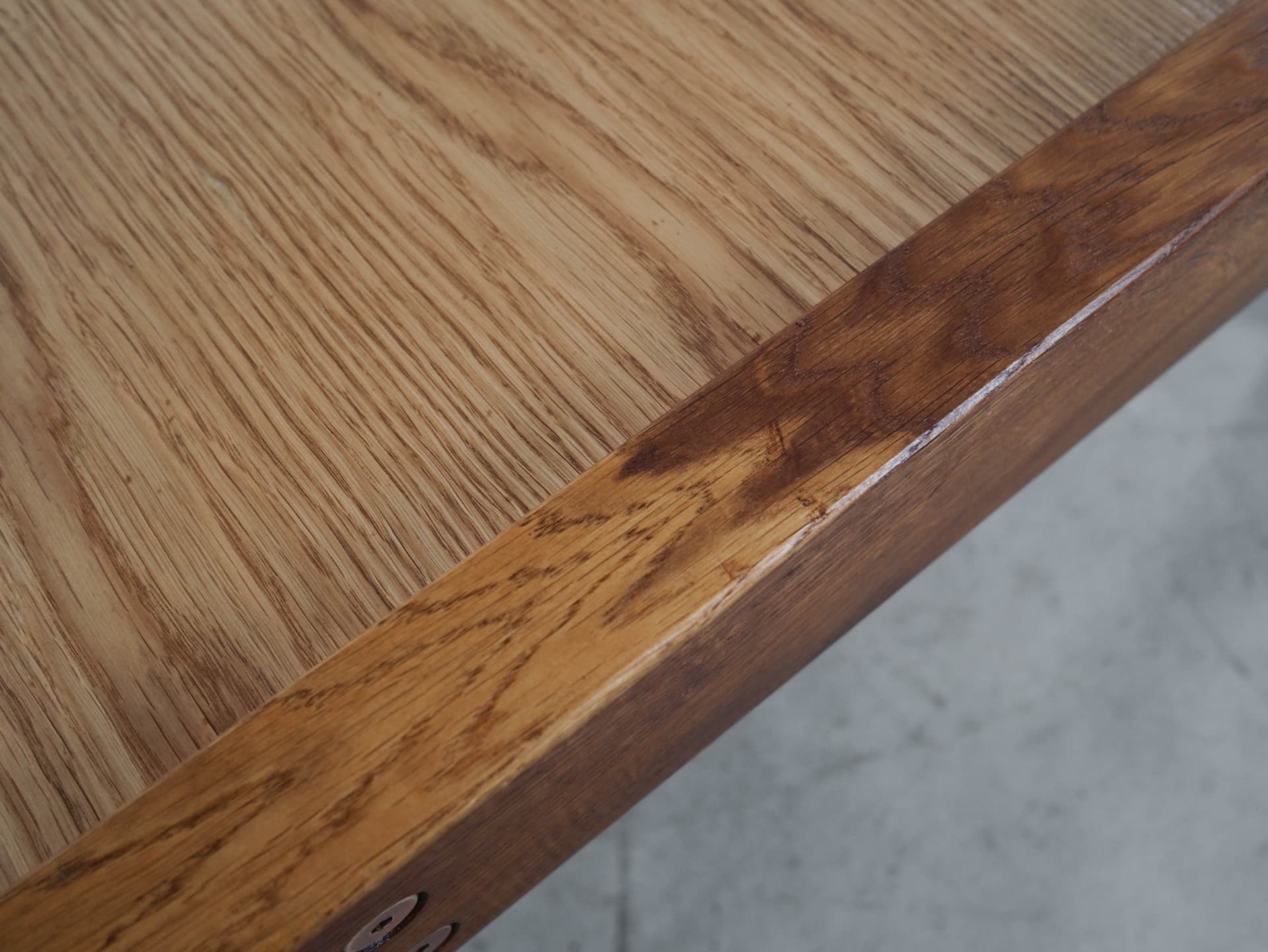 Coffee table, brown oak, Denmark, 1970s. - 290713