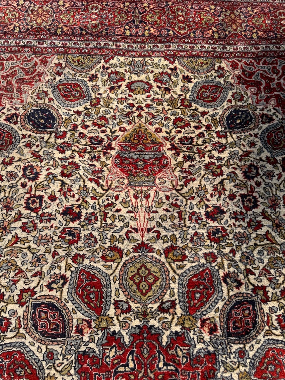 Dywan perski Ghoum 315x215 cm, multikolor, wełna, Iran, lata 90. - 290736