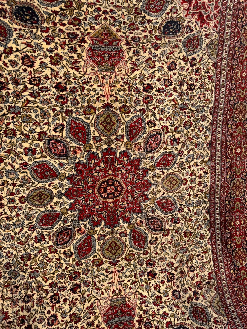 Dywan perski Ghoum 315x215 cm, multikolor, wełna, Iran, lata 90. - 290728
