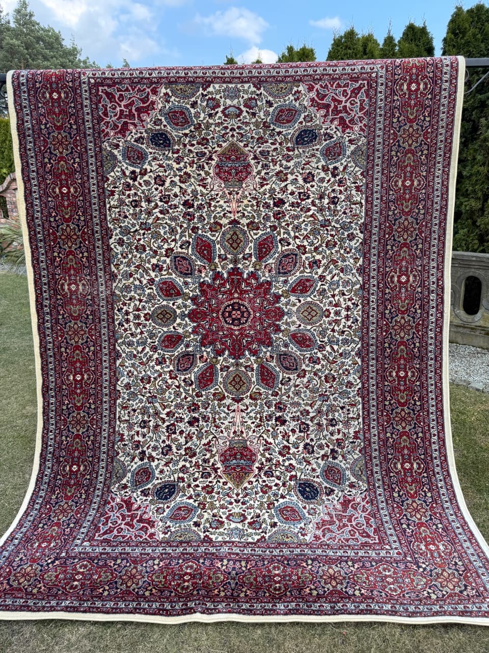 Dywan perski Ghoum 315x215 cm, multikolor, wełna, Iran, lata 90. - 290725