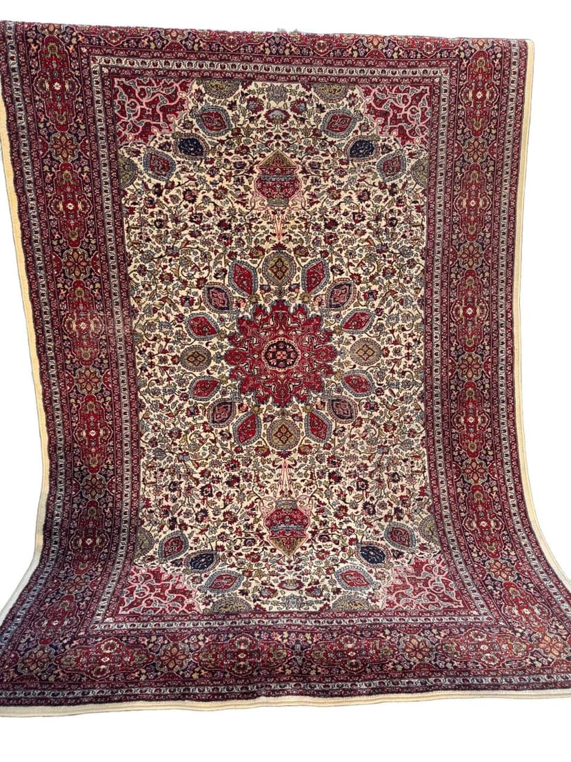 Dywan perski Ghoum 315x215 cm, multikolor, wełna, Iran, lata 90.