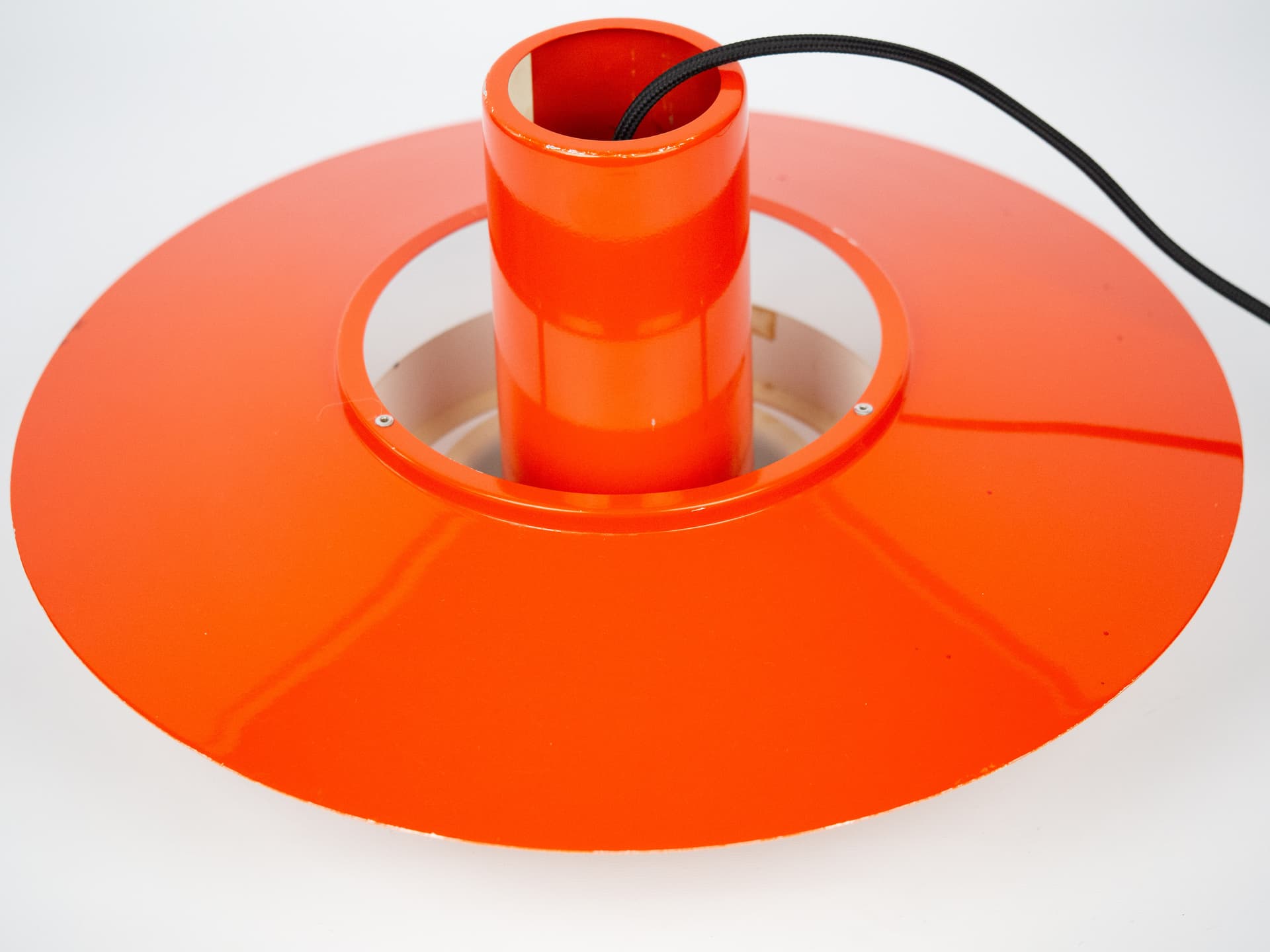 Lampa Falcon, czerwony, stal, proj. A. Hansen, Fog & Mørup, Dania, lata 60. - 290784