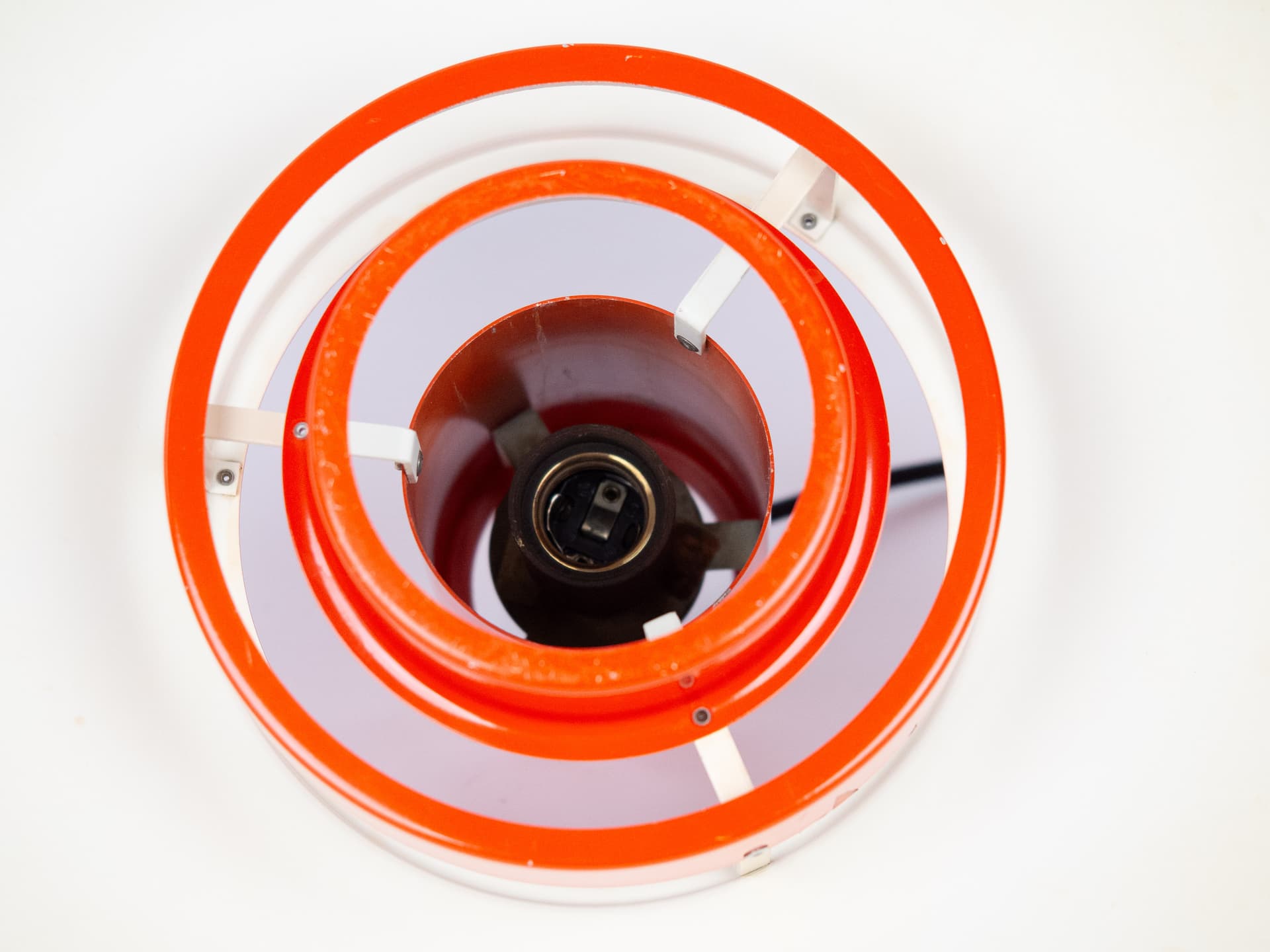 Lampa Falcon, czerwony, stal, proj. A. Hansen, Fog & Mørup, Dania, lata 60. - 290782