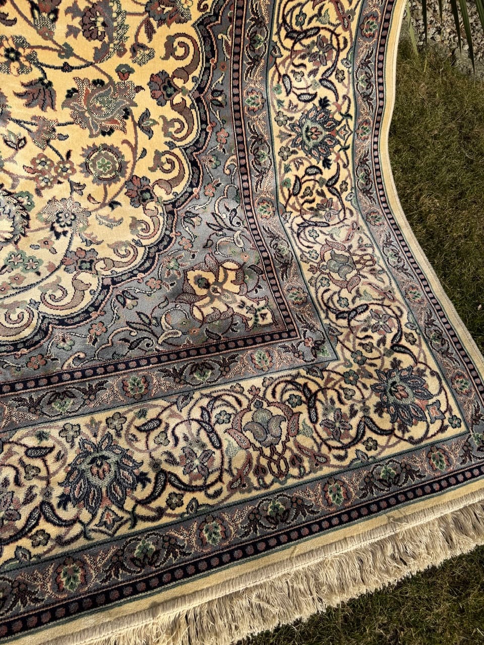 Dywan Rajski Ogród 290x200 cm, beżowy, wiskoza bawełna, Belgia - 290795