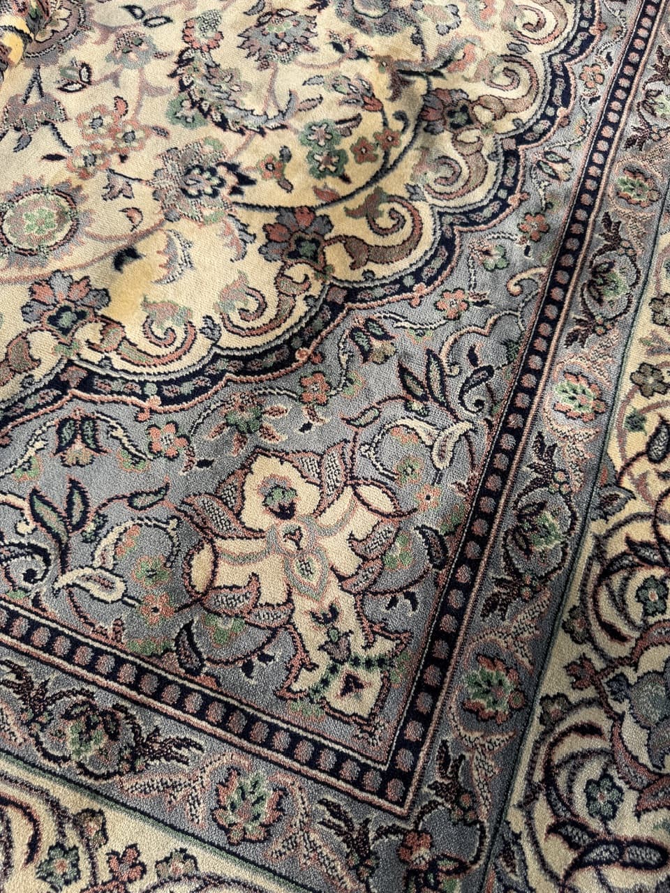 Dywan Rajski Ogród 290x200 cm, beżowy, wiskoza bawełna, Belgia - 290803