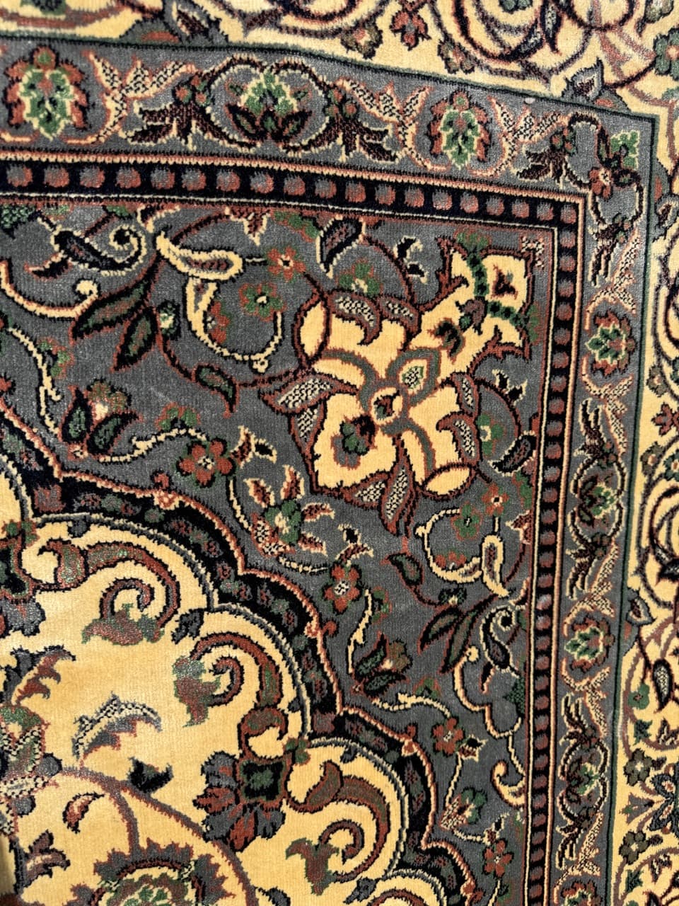 Dywan Rajski Ogród 290x200 cm, beżowy, wiskoza bawełna, Belgia - 290801