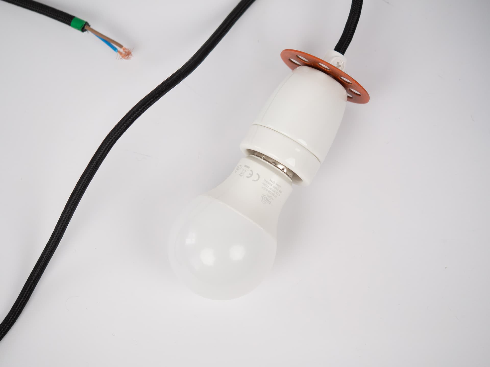 Lampa wisząca PH 4/3, niebieski, metal, proj. P. Henningsen, Louis Poulsen, Dania, lata 70. - 290826