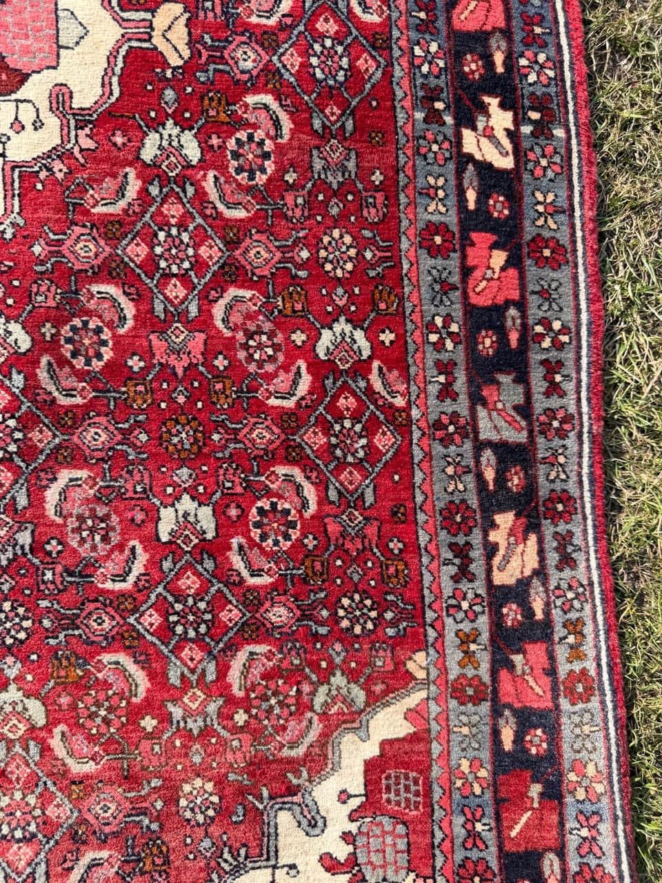 Dywan Bidjar 170x110 cm, czerwony, wełna, Iran - 290839