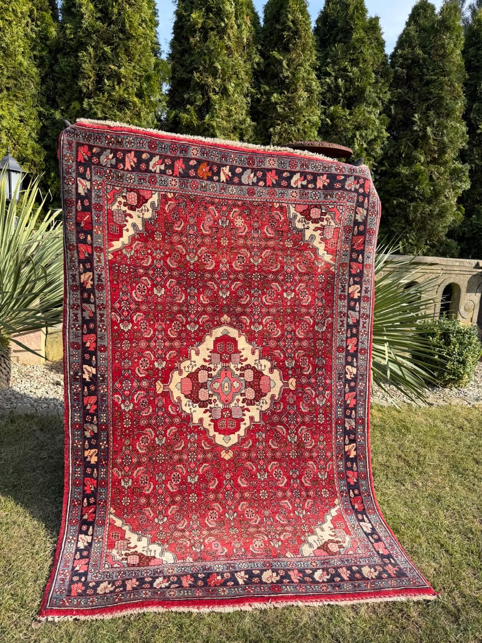 Dywan Bidjar 170x110 cm, czerwony, wełna, Iran - 290836