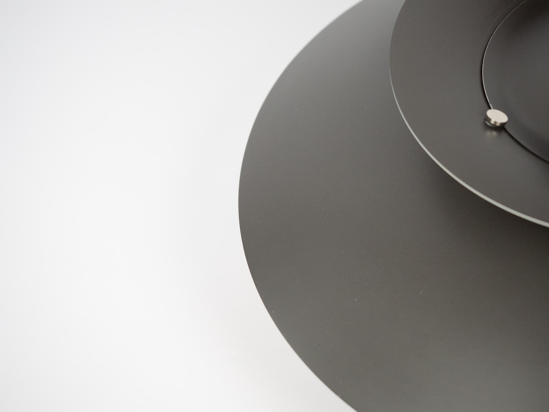 Lampa wisząca PH 5, aluminium szary, proj. P. Henningsen, Louis Poulsen, Dania, lata 60. - 290863