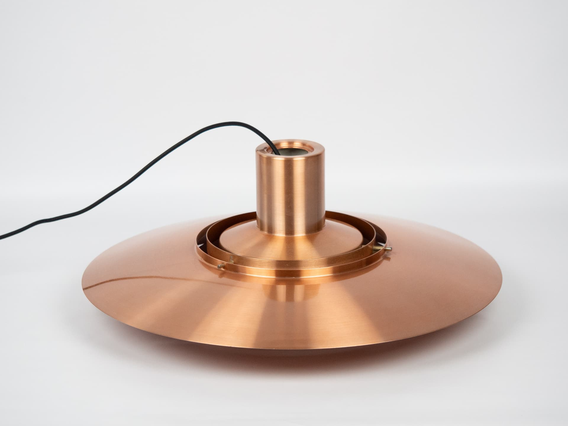 Lampa wisząca P376, miedź, proj. P. Fabricius, J. Kastholm, Nordisk Solar, Dania, lata 60. - 291004