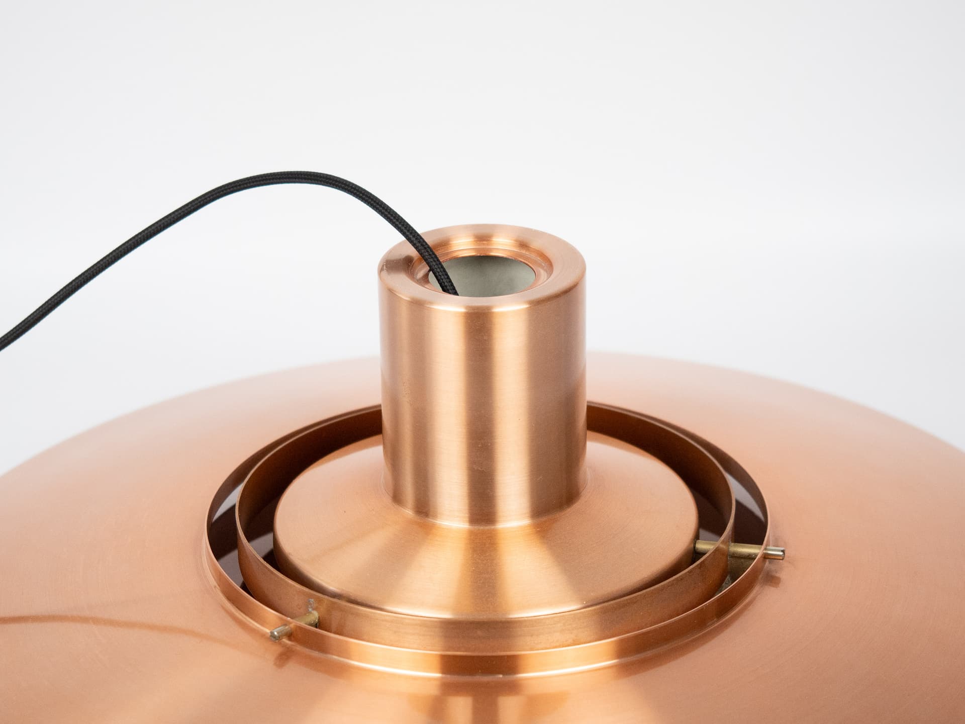 Lampa wisząca P376, miedź, proj. P. Fabricius, J. Kastholm, Nordisk Solar, Dania, lata 60. - 291005