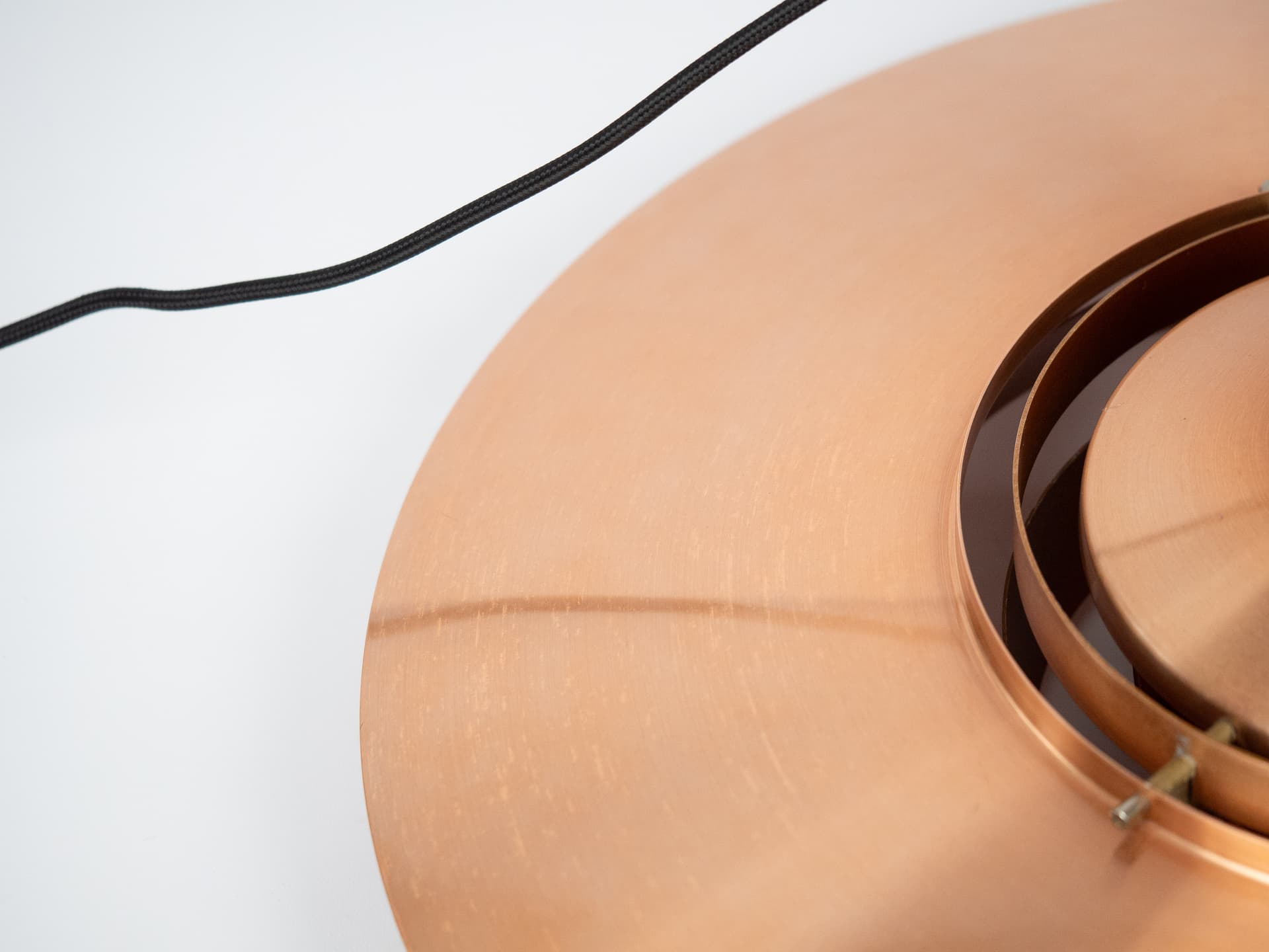 Lampa wisząca P376, miedź, proj. P. Fabricius, J. Kastholm, Nordisk Solar, Dania, lata 60. - 291008