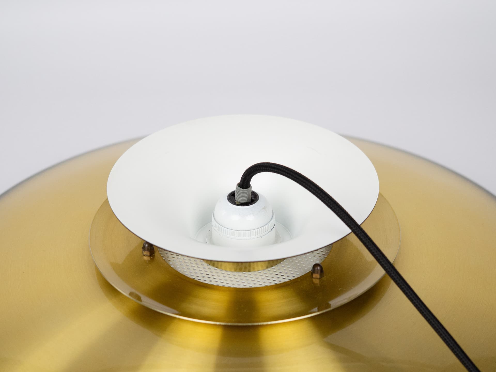 Lampa wisząca Form Light, mosiądz złoty, Form Light, Dania, lata 80. - 291036