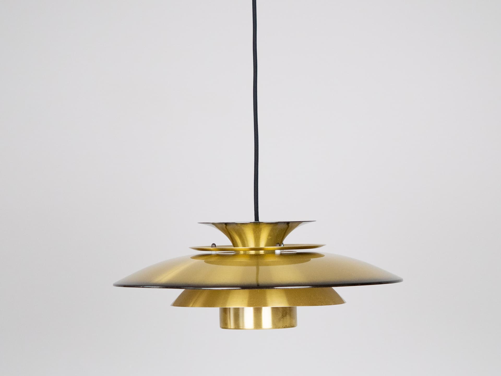 Lampa wisząca Form Light, mosiądz złoty, Form Light, Dania, lata 80. - 291031