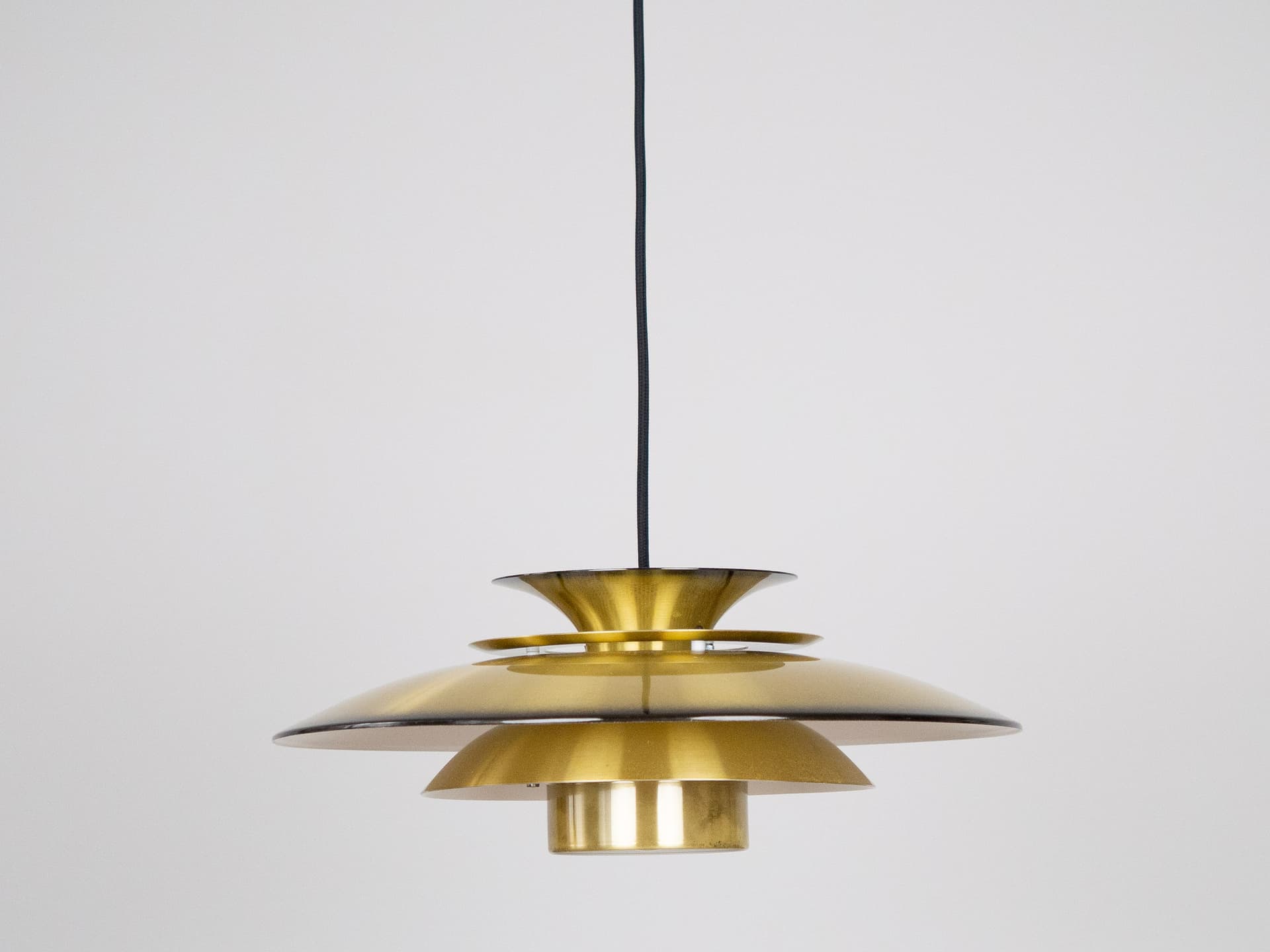 Lampa wisząca Form Light, mosiądz złoty, Form Light, Dania, lata 80. - 291033