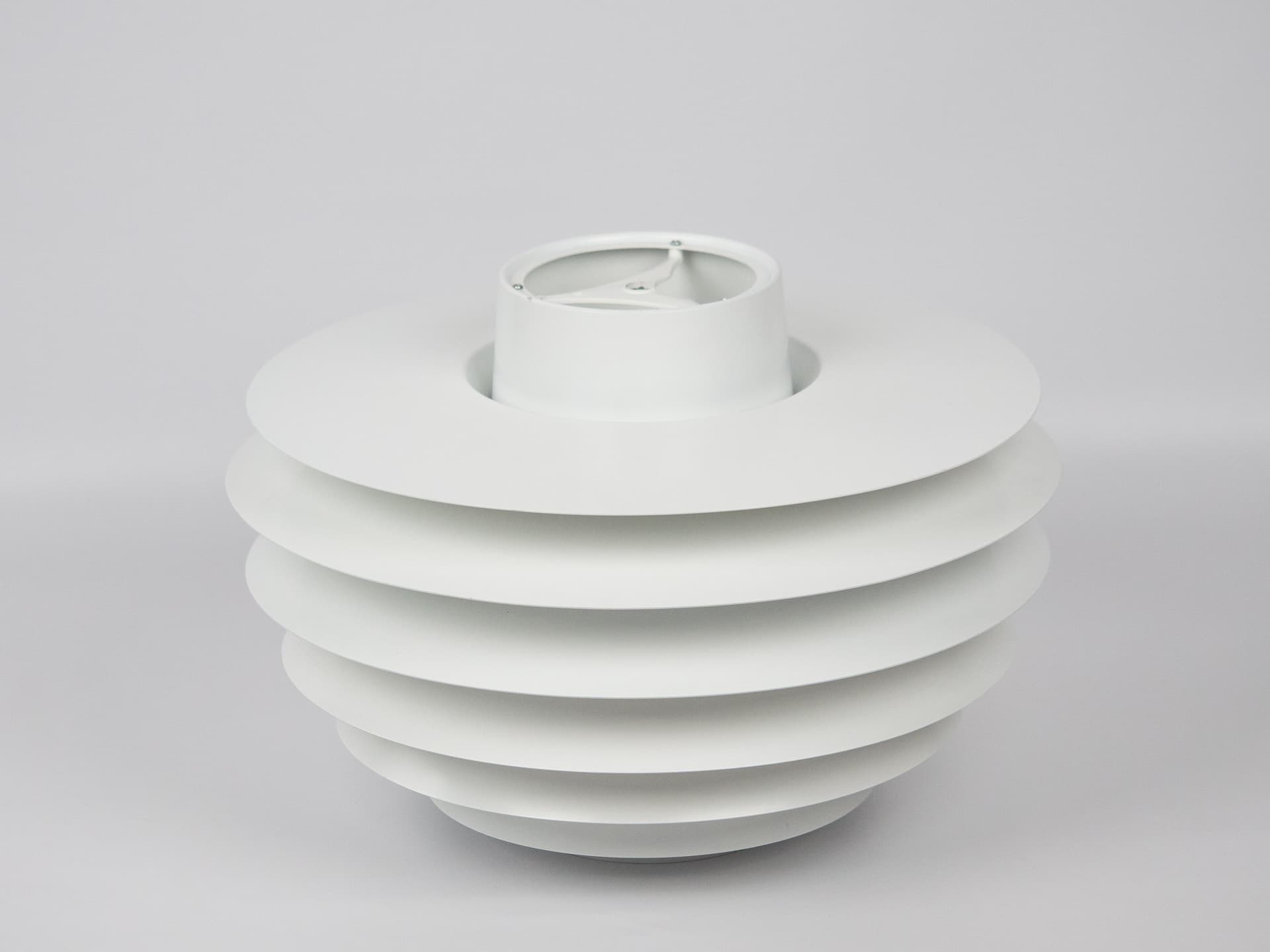 Lampa wisząca Verona, biały, aluminium, proj. S. Middelboe, Lyfa, Dania, lata 60. - 291068