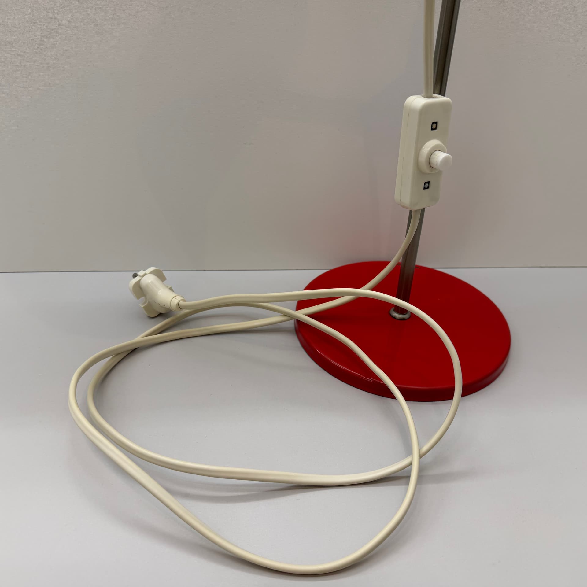 Lampka biurkowa, czerwona, Niemcy, lata 70. - 291077
