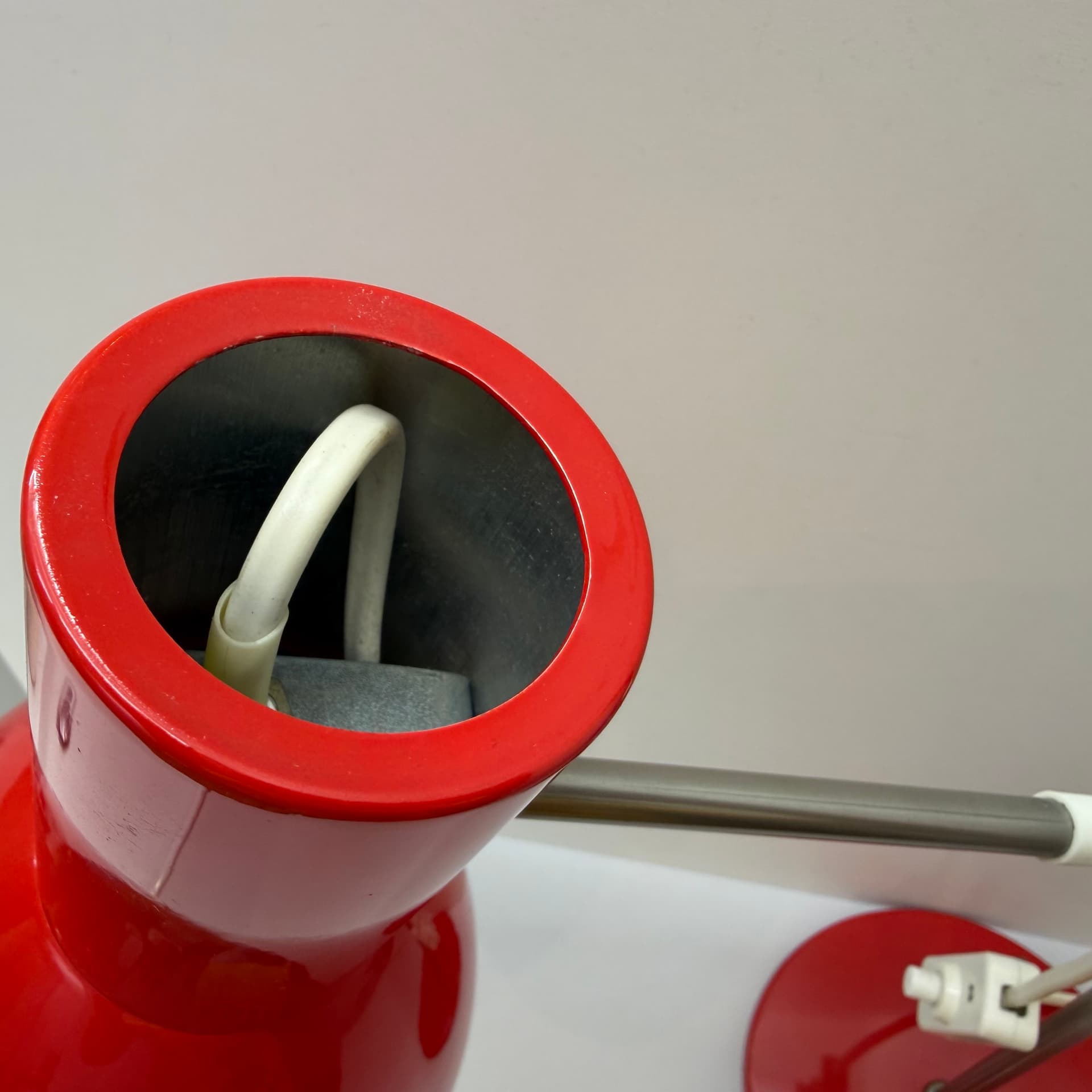 Lampka biurkowa, czerwona, Niemcy, lata 70. - 291080