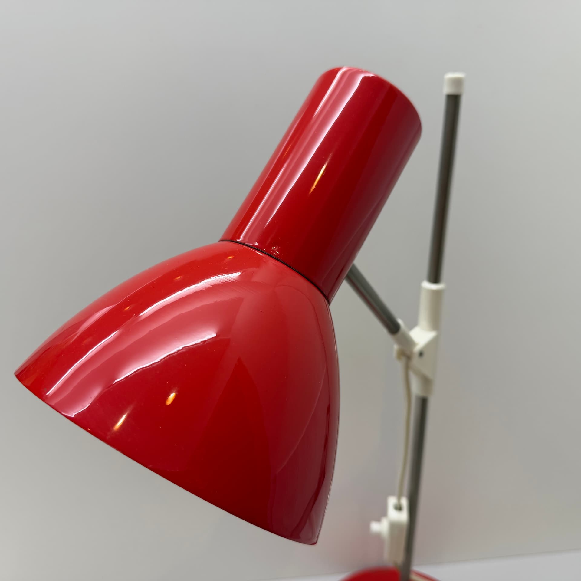 Lampka biurkowa, czerwona, Niemcy, lata 70. - 291078