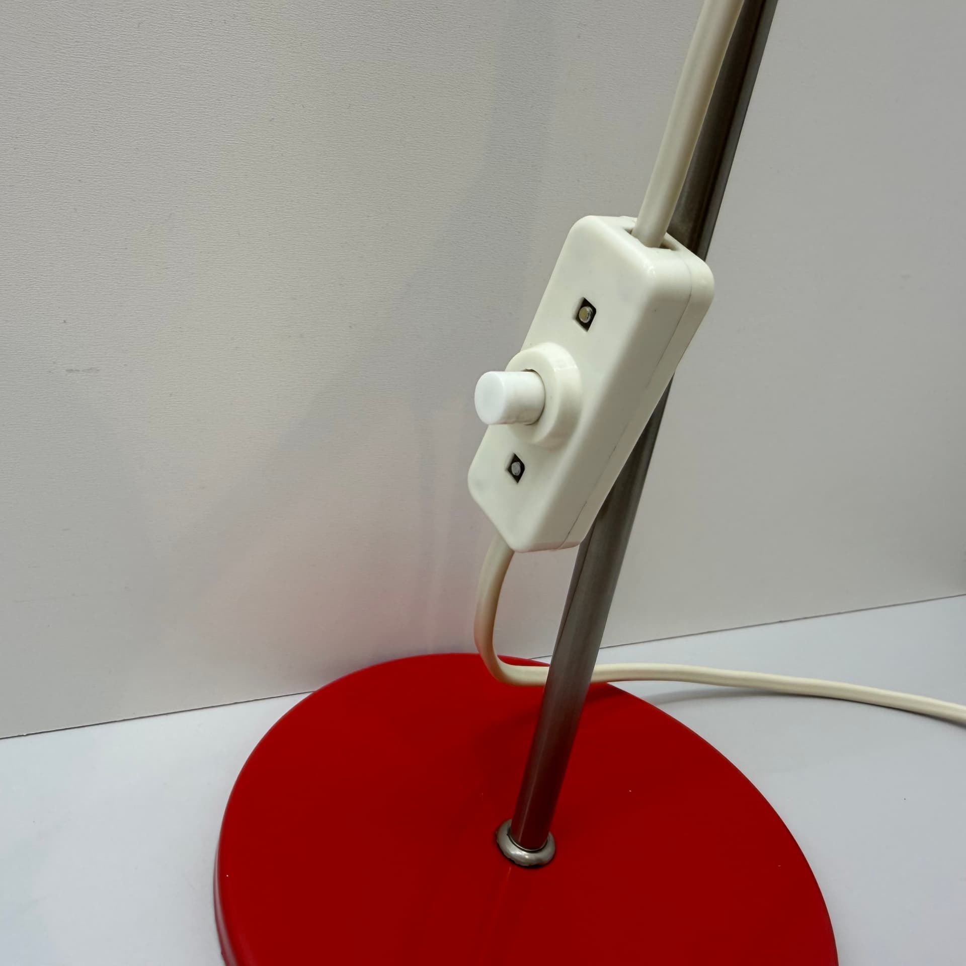 Lampka biurkowa, czerwona, Niemcy, lata 70. - 291082