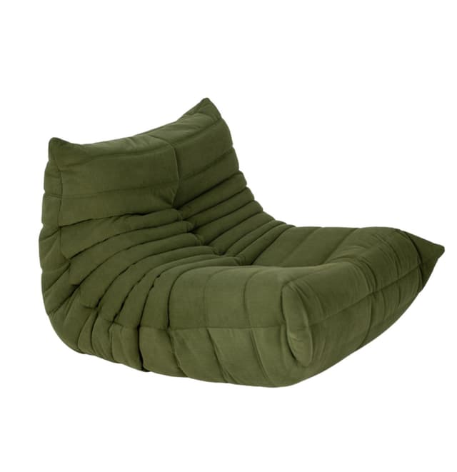 Fotel wypoczynkowy Togo, cord loden green - WYMIARY