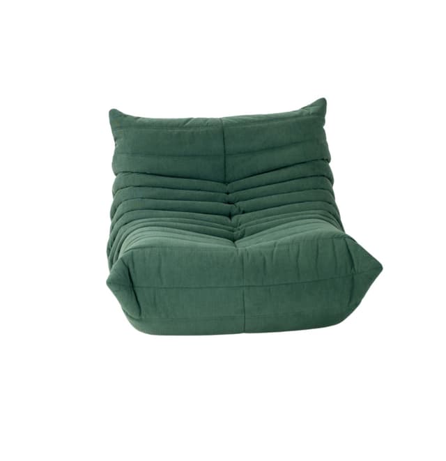 Fotel wypoczynkowy Togo, cord pine green - WYMIARY