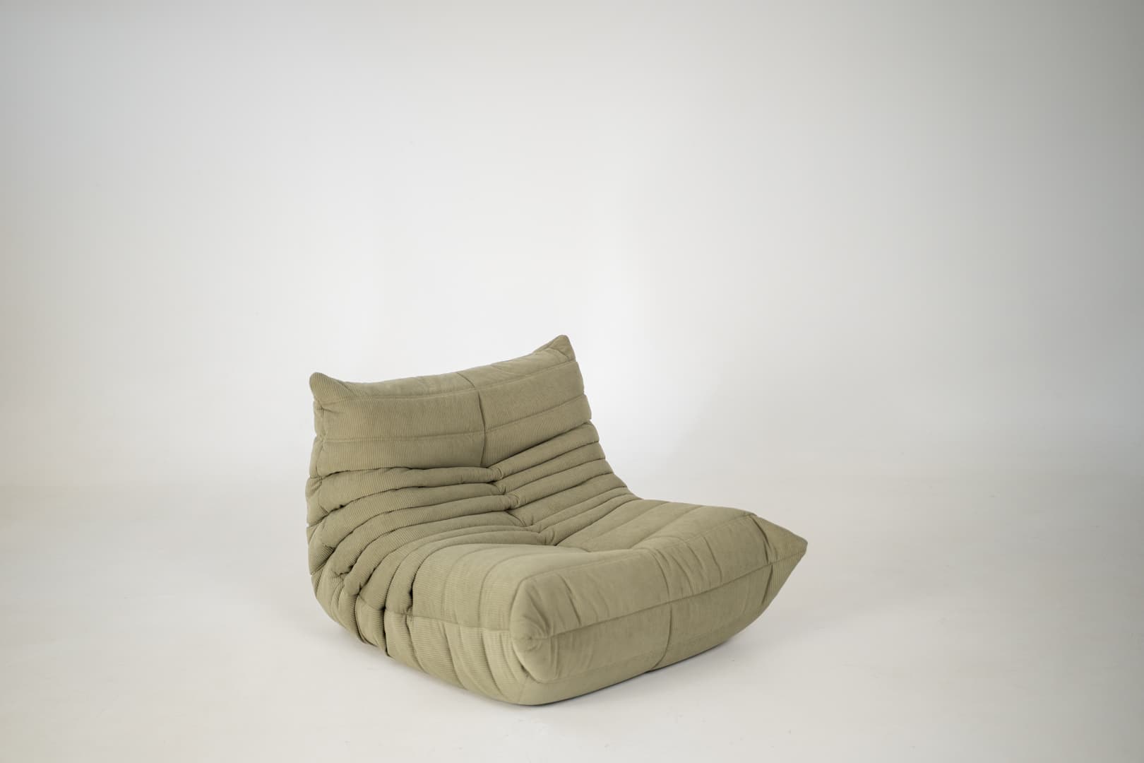 Fotel wypoczynkowy Togo, cord sage green - 291230