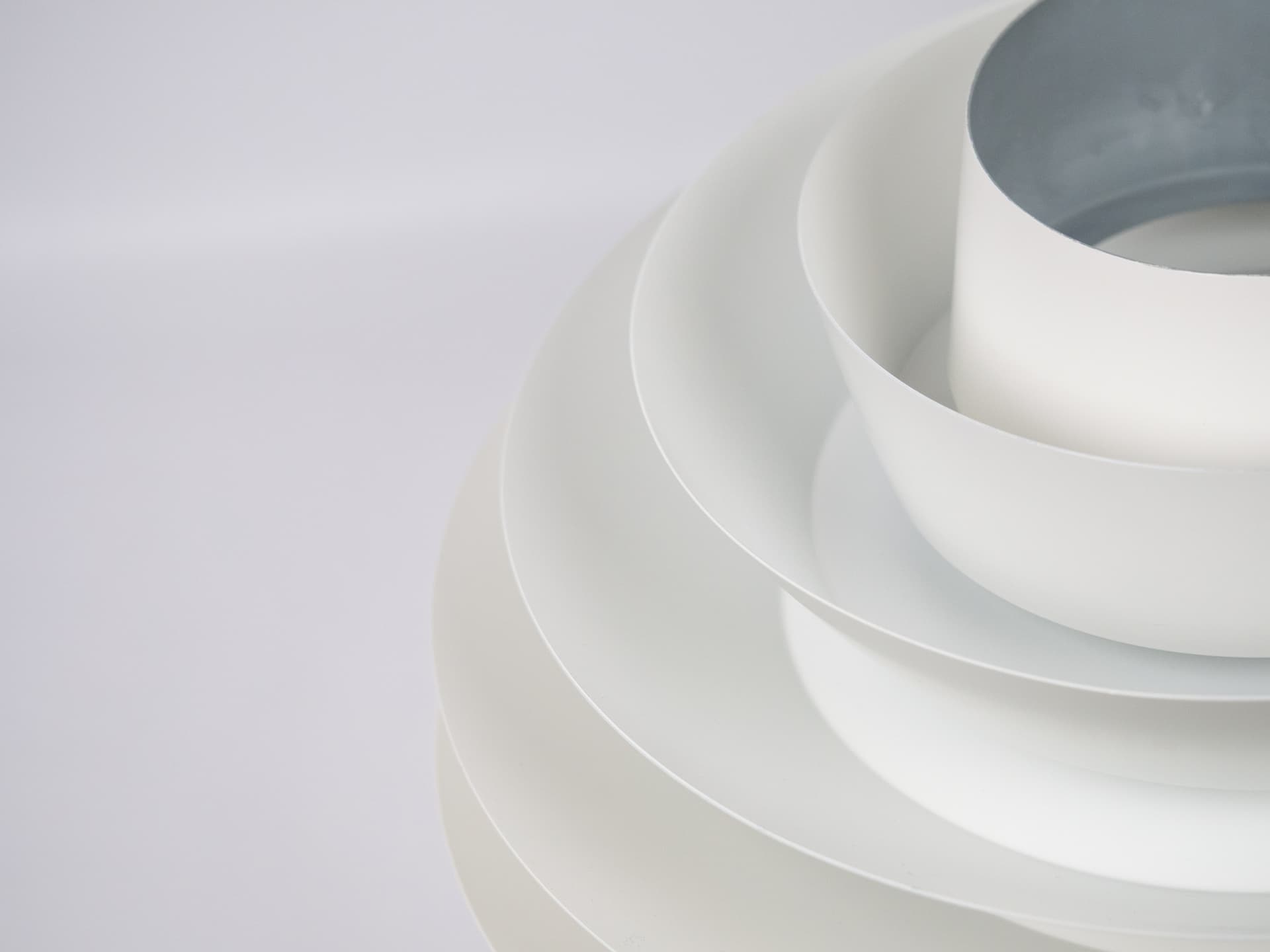 Pendant Lamp Verona, white aluminum, by S. Middelboe, Lyfa, Denmark, 1960s. - 291345