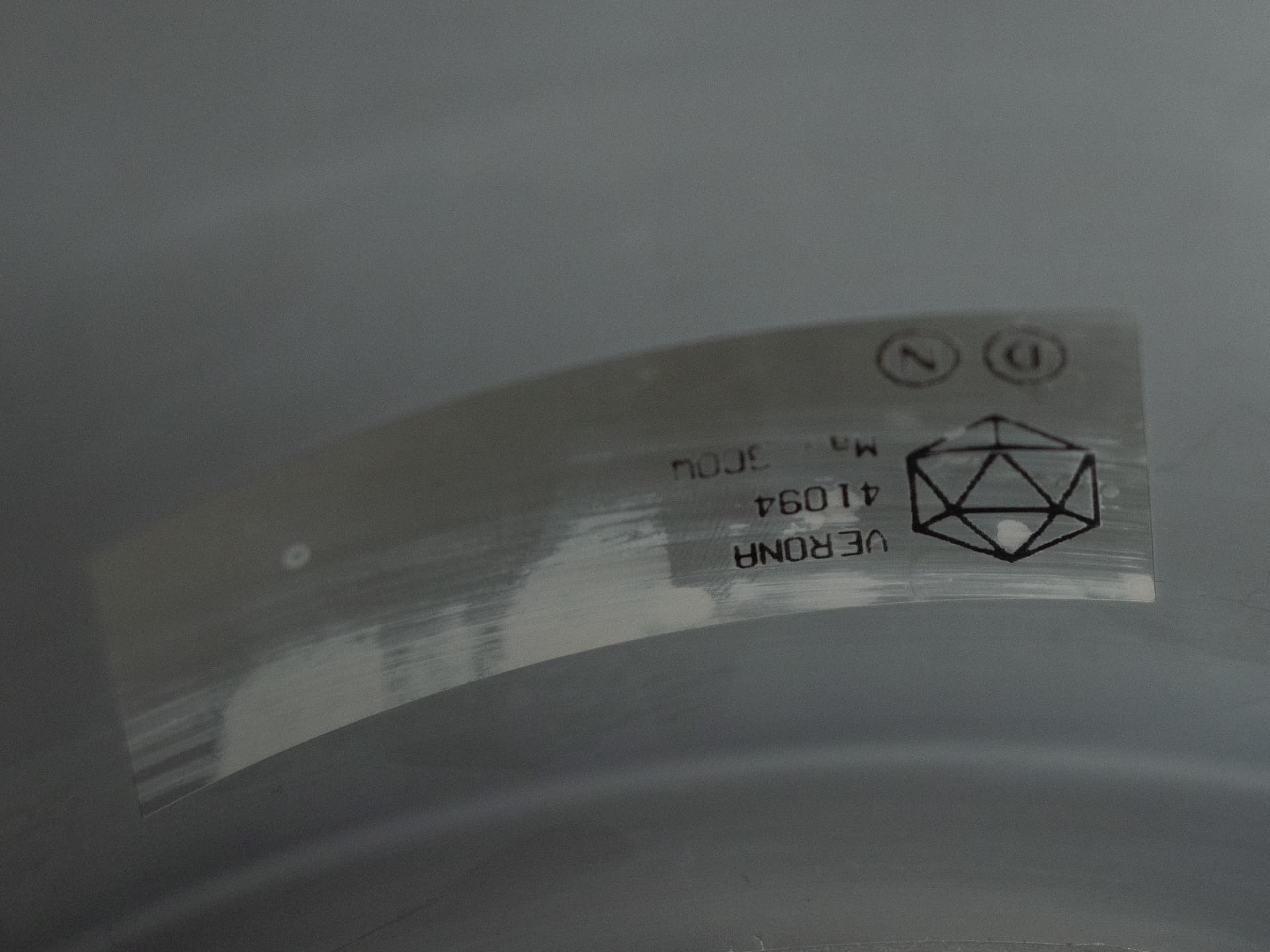 Pendant Lamp Verona, white aluminum, by S. Middelboe, Lyfa, Denmark, 1960s. - 291347