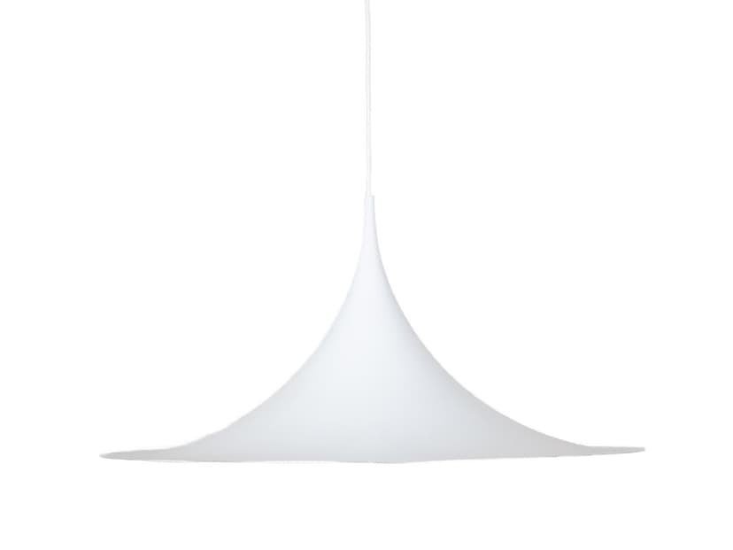 Lamp Semi, white metal, by C. Bonderup, T. Thorup, Fog & Mørup, Denmark, 1960s.