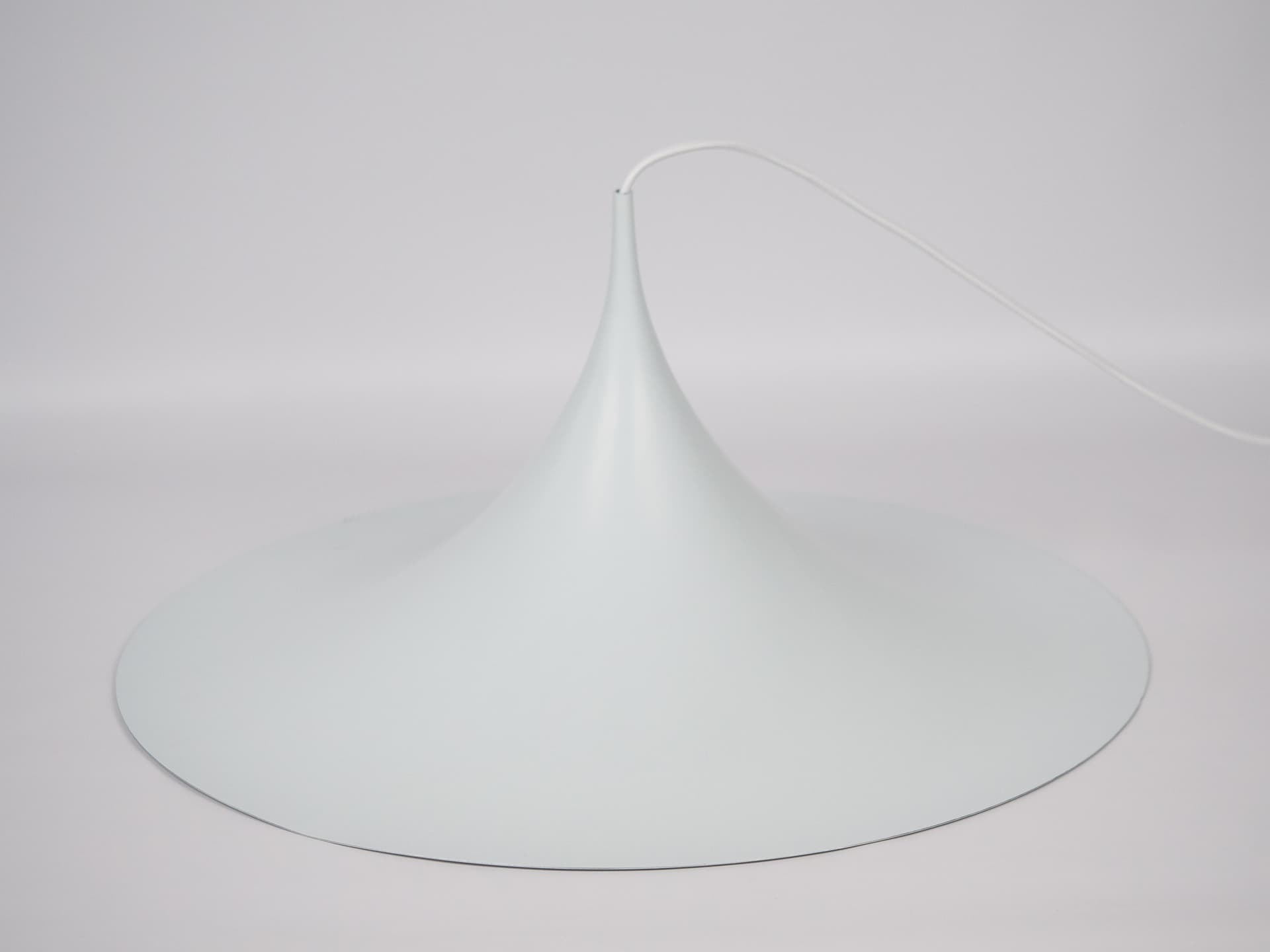 Lamp Semi, white metal, by C. Bonderup, T. Thorup, Fog & Mørup, Denmark, 1960s. - 291365
