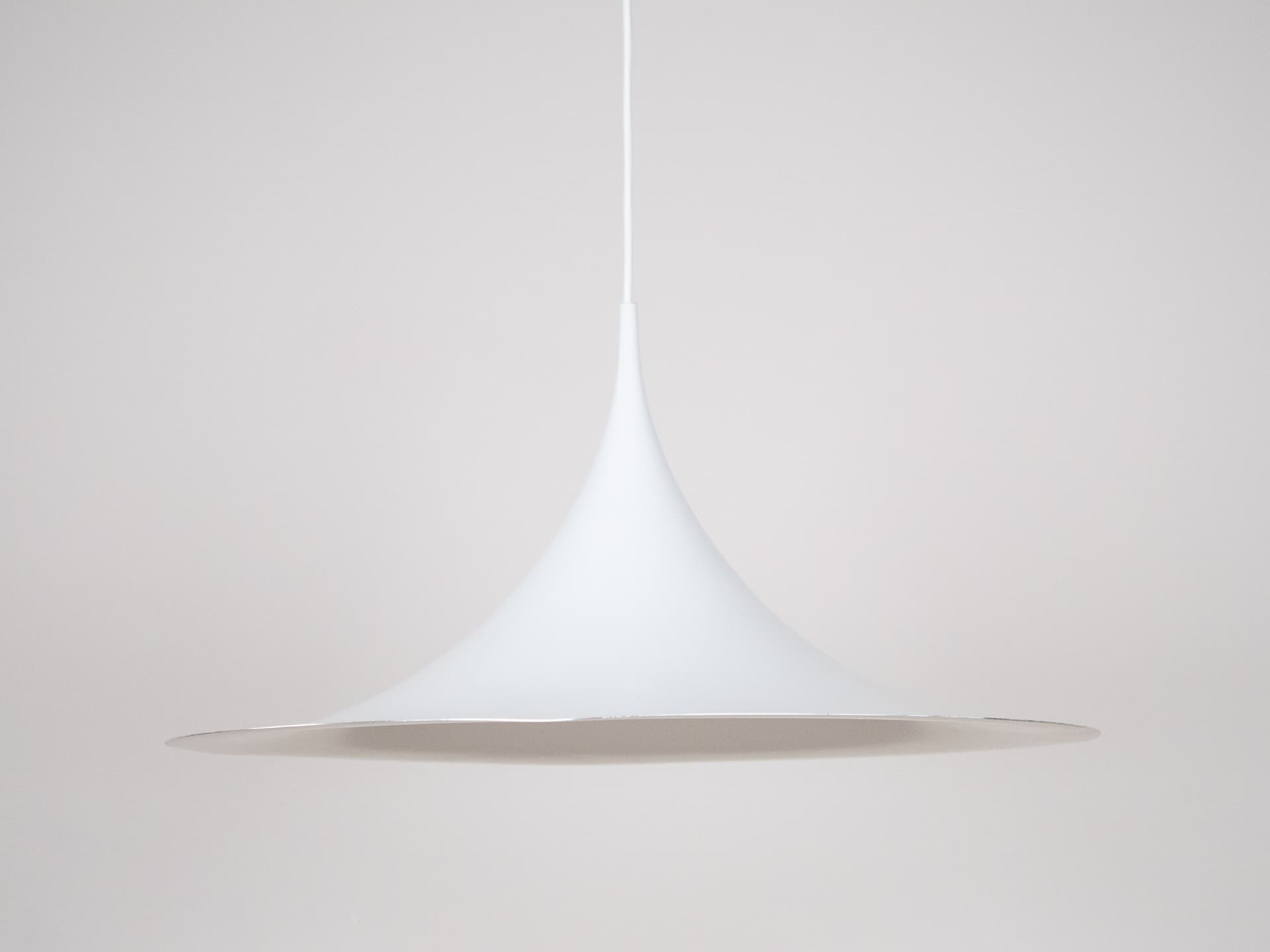 Lamp Semi, white metal, by C. Bonderup, T. Thorup, Fog & Mørup, Denmark, 1960s. - 291364