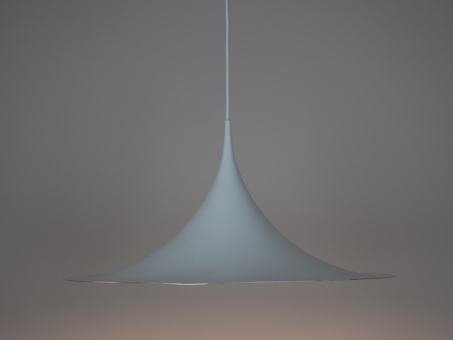 Lamp Semi, white metal, by C. Bonderup, T. Thorup, Fog & Mørup, Denmark, 1960s. - 291362