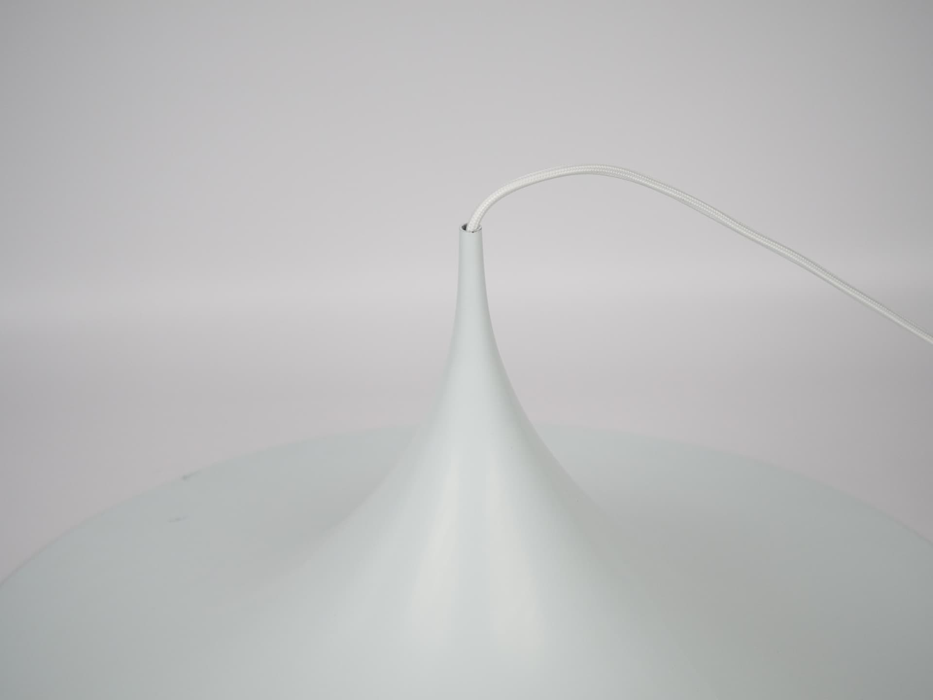 Lamp Semi, white metal, by C. Bonderup, T. Thorup, Fog & Mørup, Denmark, 1960s. - 291366