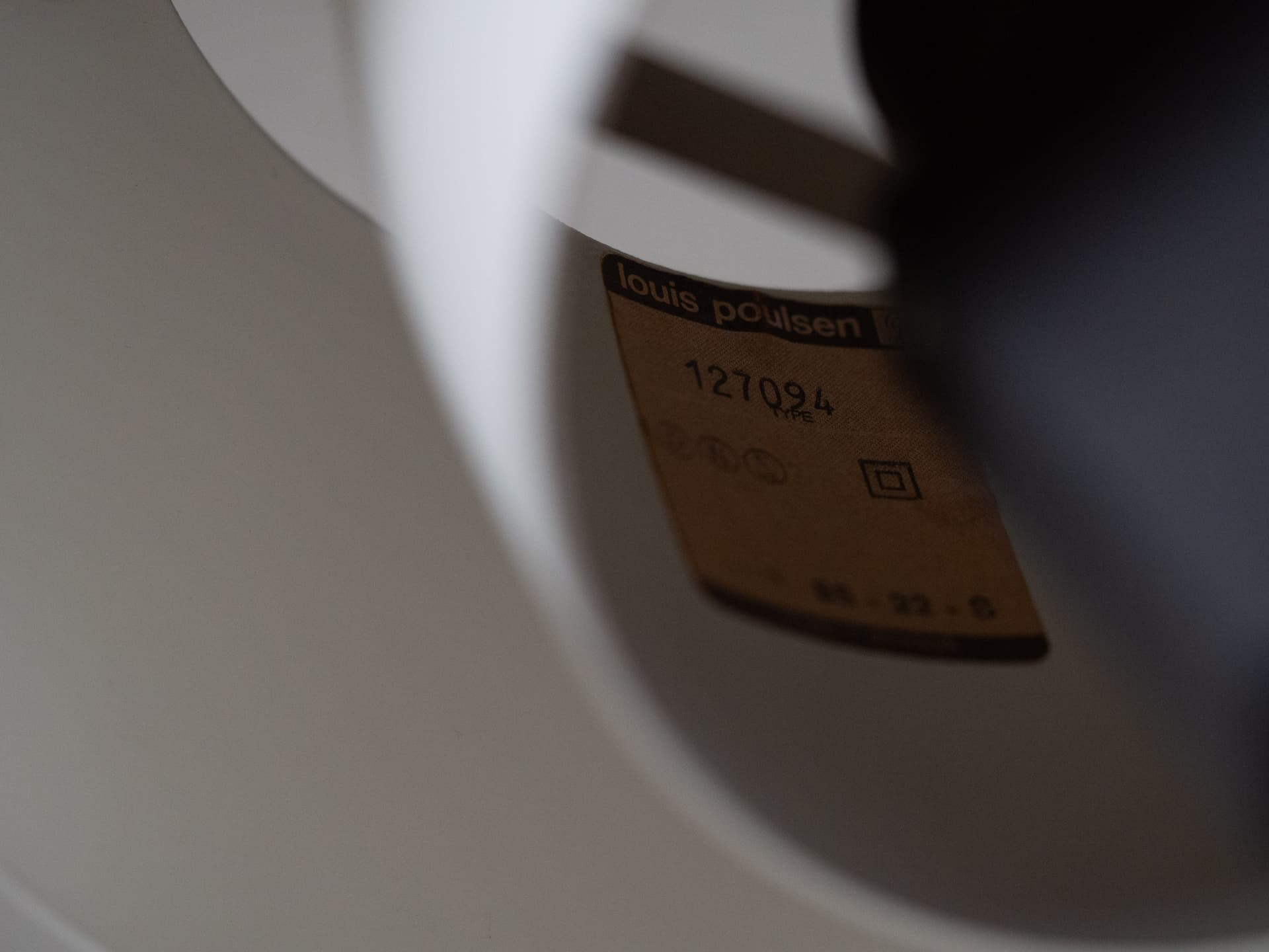 Table lamp PH 4/3, white metal, chrome, by P. Henningsen, Louis Poulsen, Denmark, 1970s. - 291533