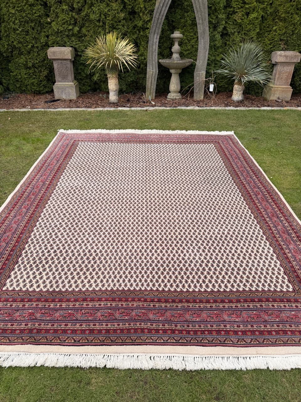 Dywan Indo Mir, 320x250 cm, beżowy, wełna, Indie - 291645