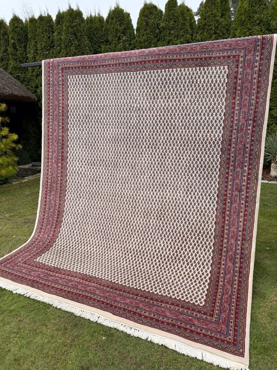 Dywan Indo Mir, 320x250 cm, beżowy, wełna, Indie - 291637