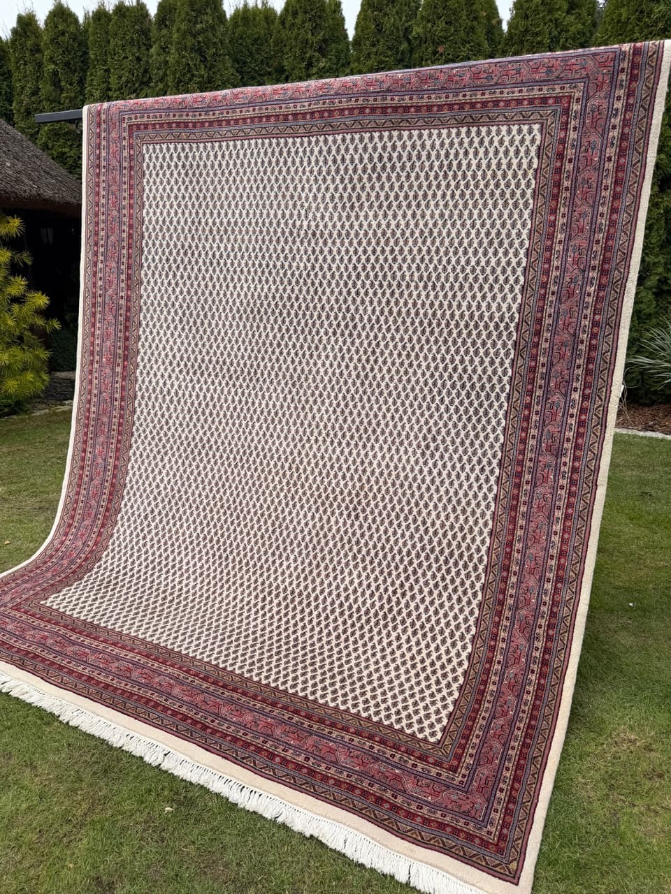 Dywan Indo Mir, 320x250 cm, beżowy, wełna, Indie - 291641