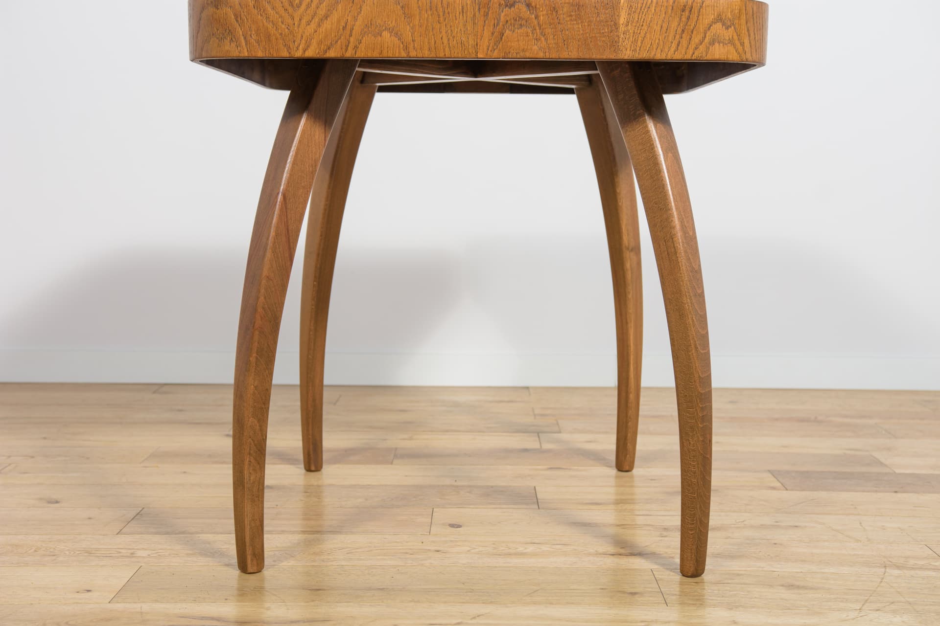 Coffee Table H-259, brown, beech, oak, by J. Halabala, UP Závody, Czech Republic, 1960s. - 291708