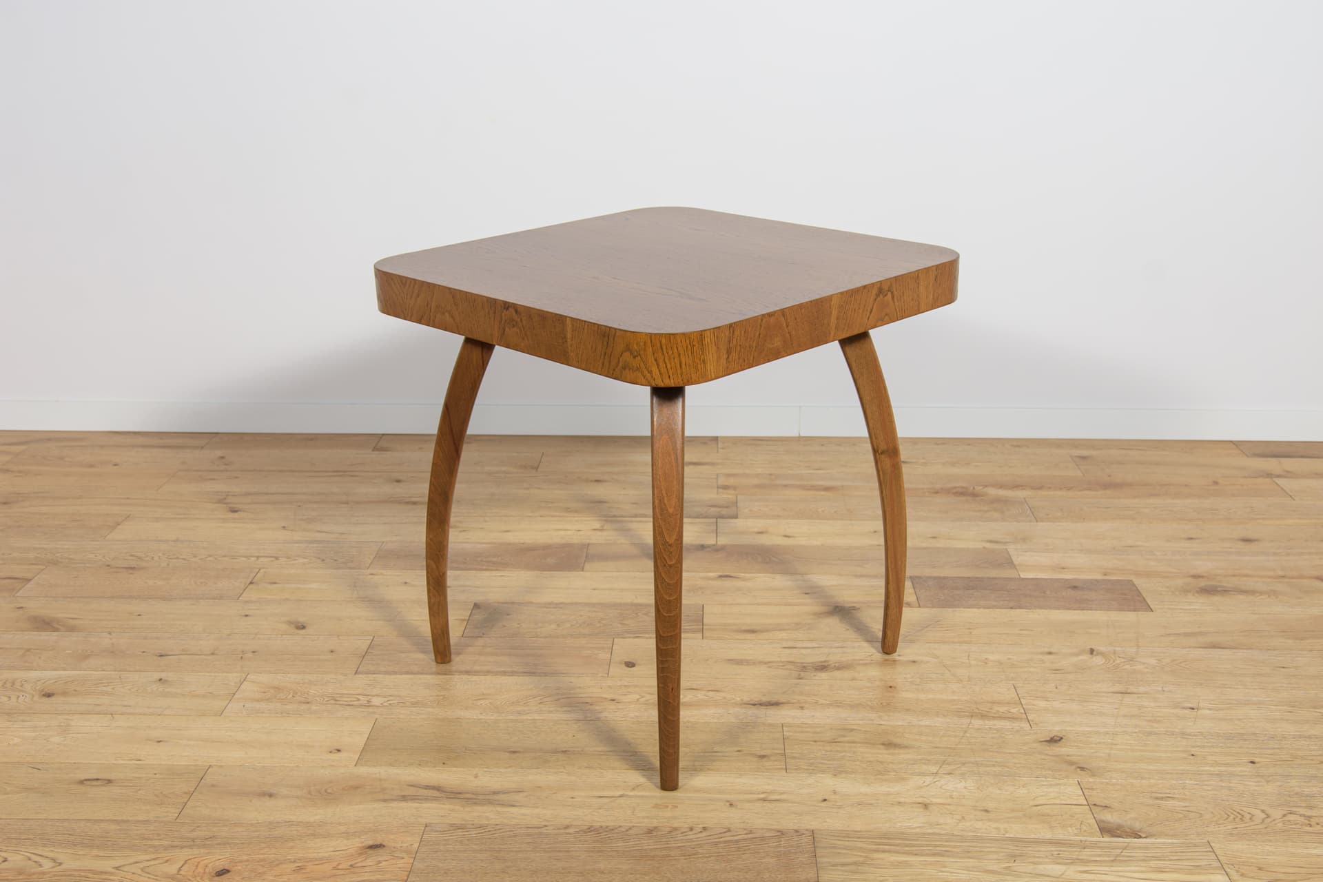 Coffee Table H-259, brown, beech, oak, by J. Halabala, UP Závody, Czech Republic, 1960s. - 291701