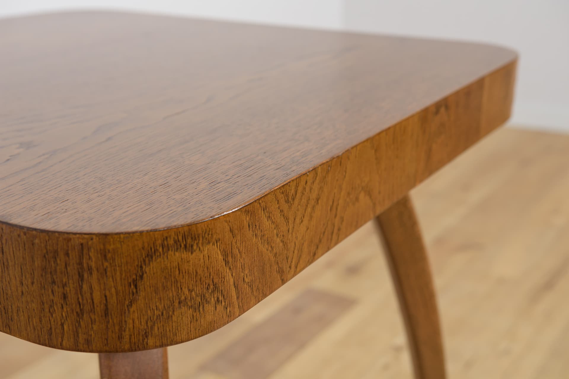 Coffee Table H-259, brown, beech, oak, by J. Halabala, UP Závody, Czech Republic, 1960s. - 291707