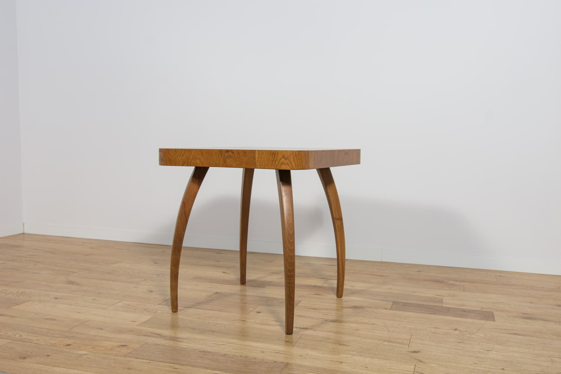 Coffee Table H-259, brown, beech, oak, by J. Halabala, UP Závody, Czech Republic, 1960s. - 291705