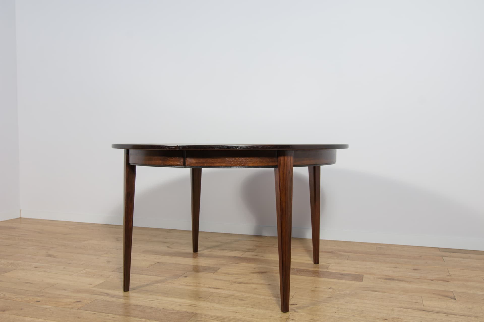 Round Extendable Dining Table Model 55, rosewood, by G. Omann, Omann Jun, Denmark, 1960s. - 291716